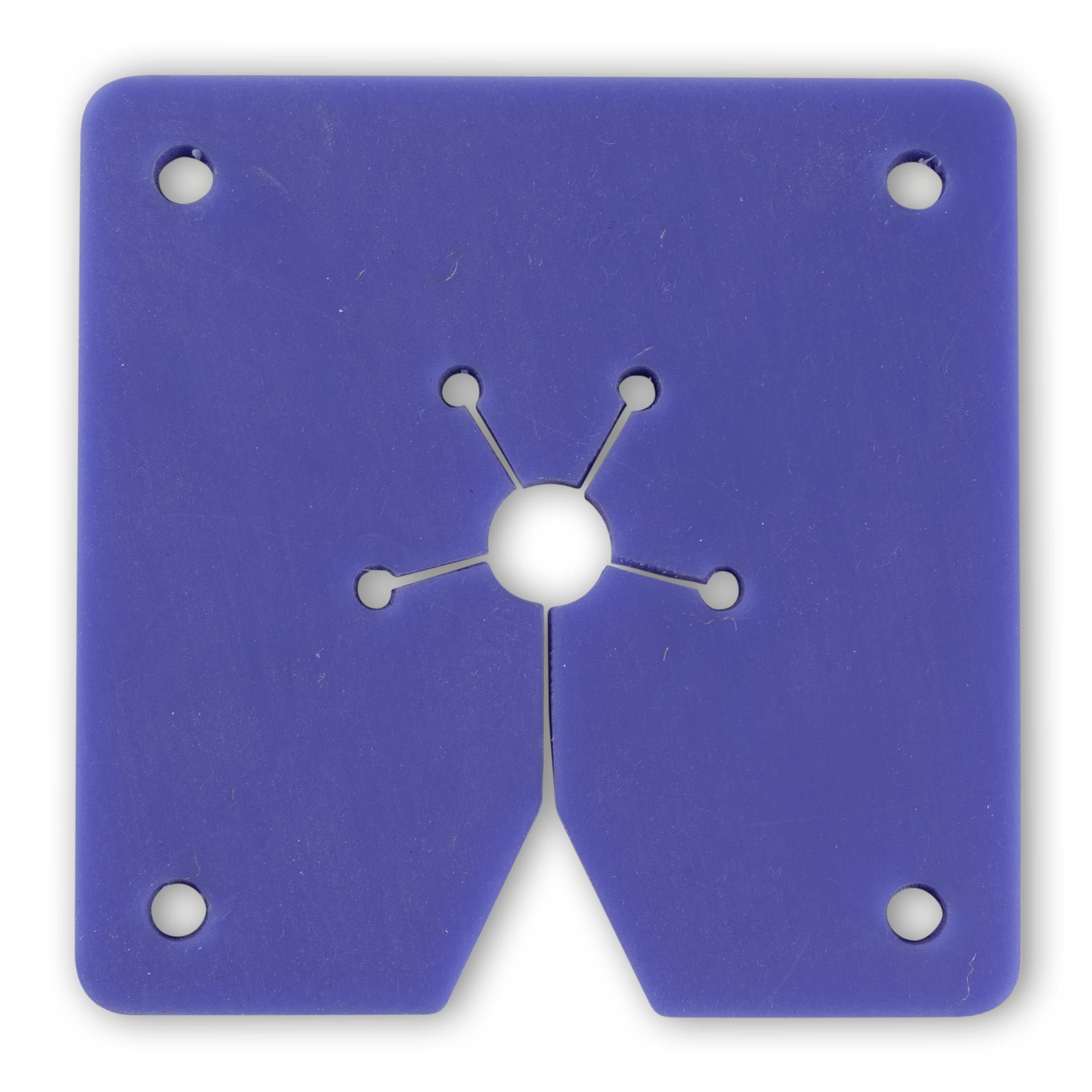 Dichtingen in blauwe silicone