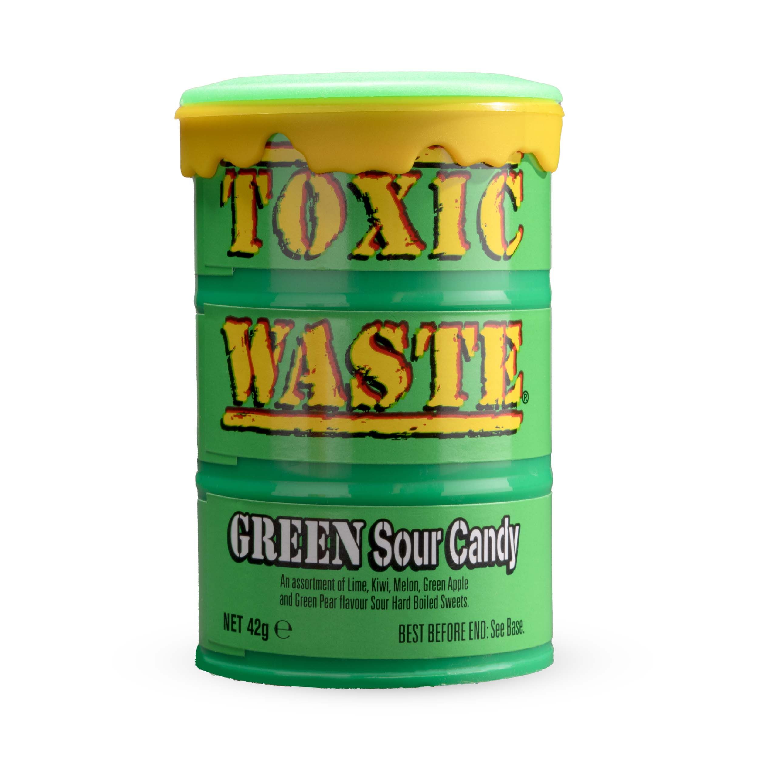 Toxic Waste Green Sour Candy Drum 42gr